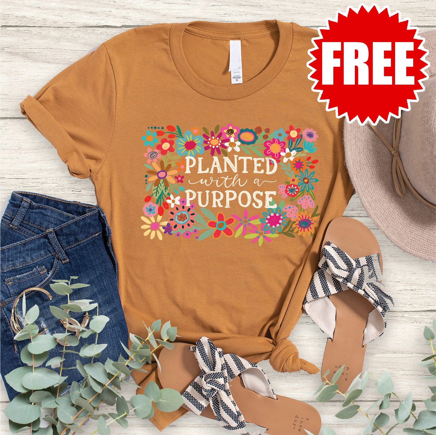 Planted with a Purpose Tee - Heather Toast - 0
