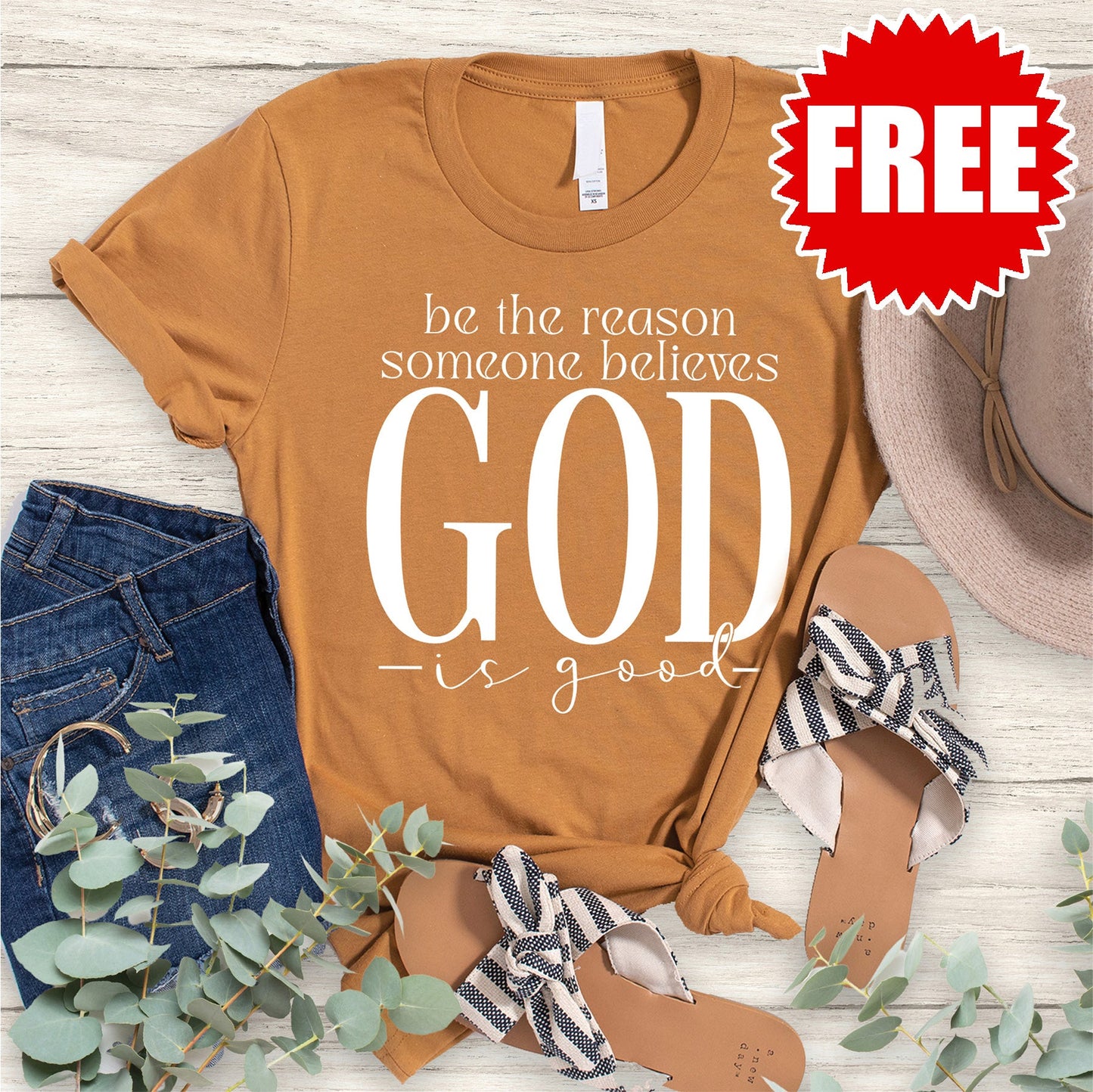 Be The Reason Tee - Heather Toast - 0 Style001