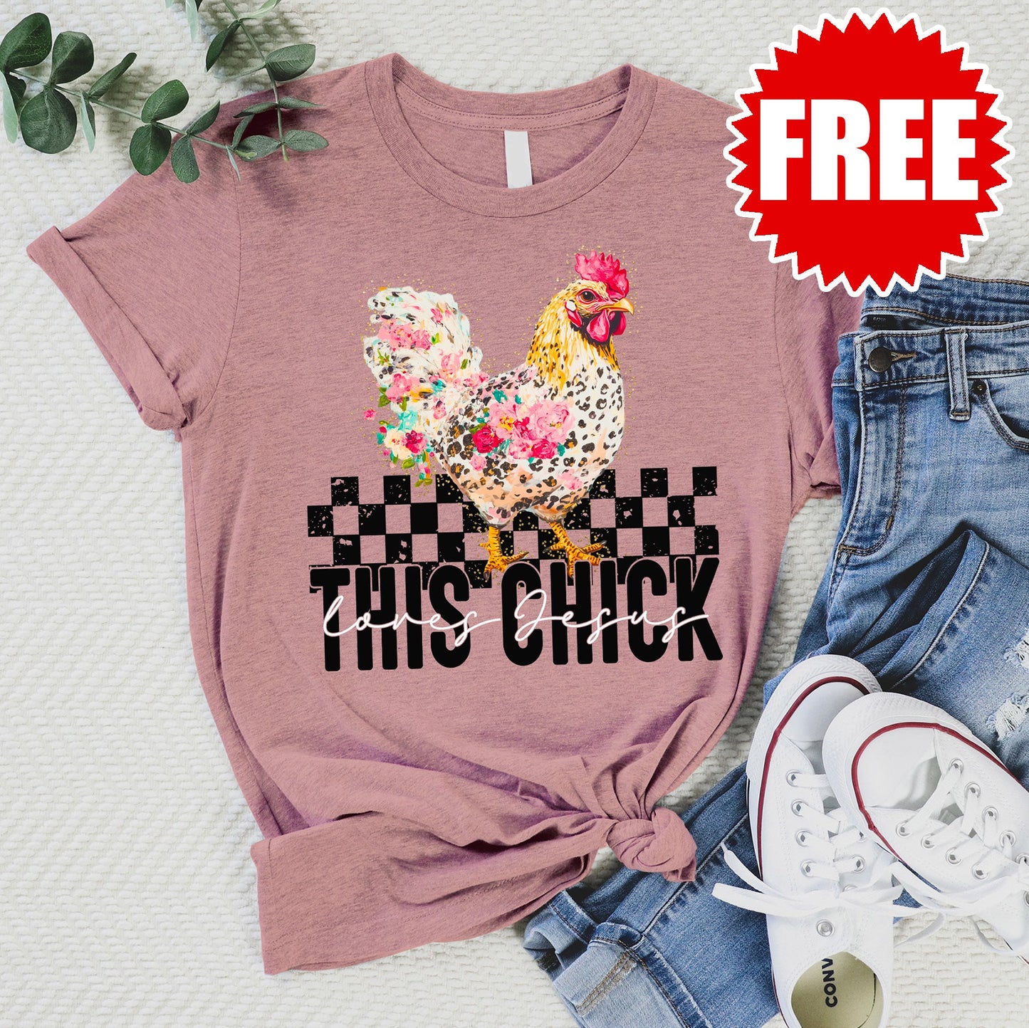 This Chick Tee - Heather Zephyr - 0
