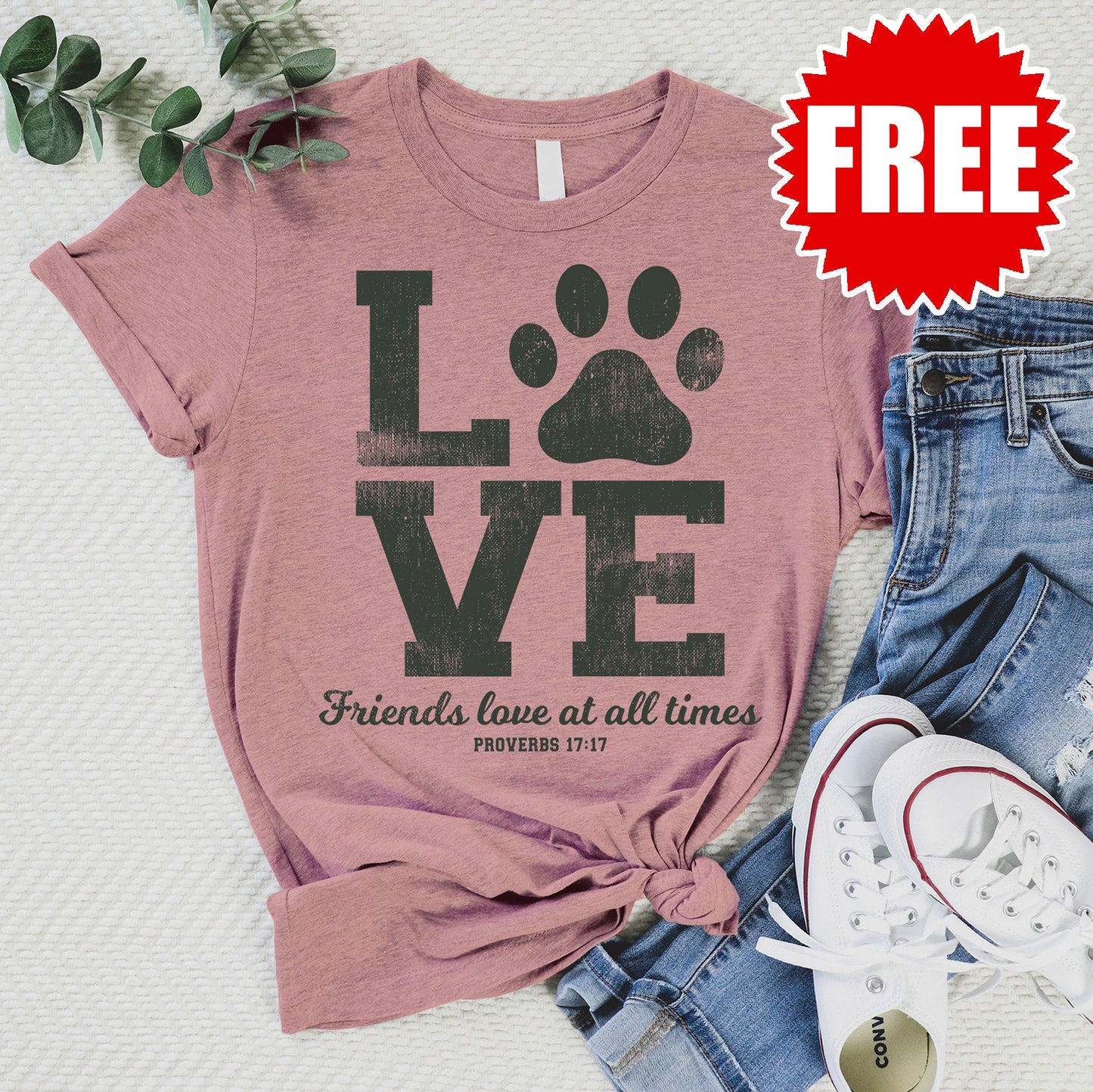 Friends Love Tee - Heather Zephyr - 0