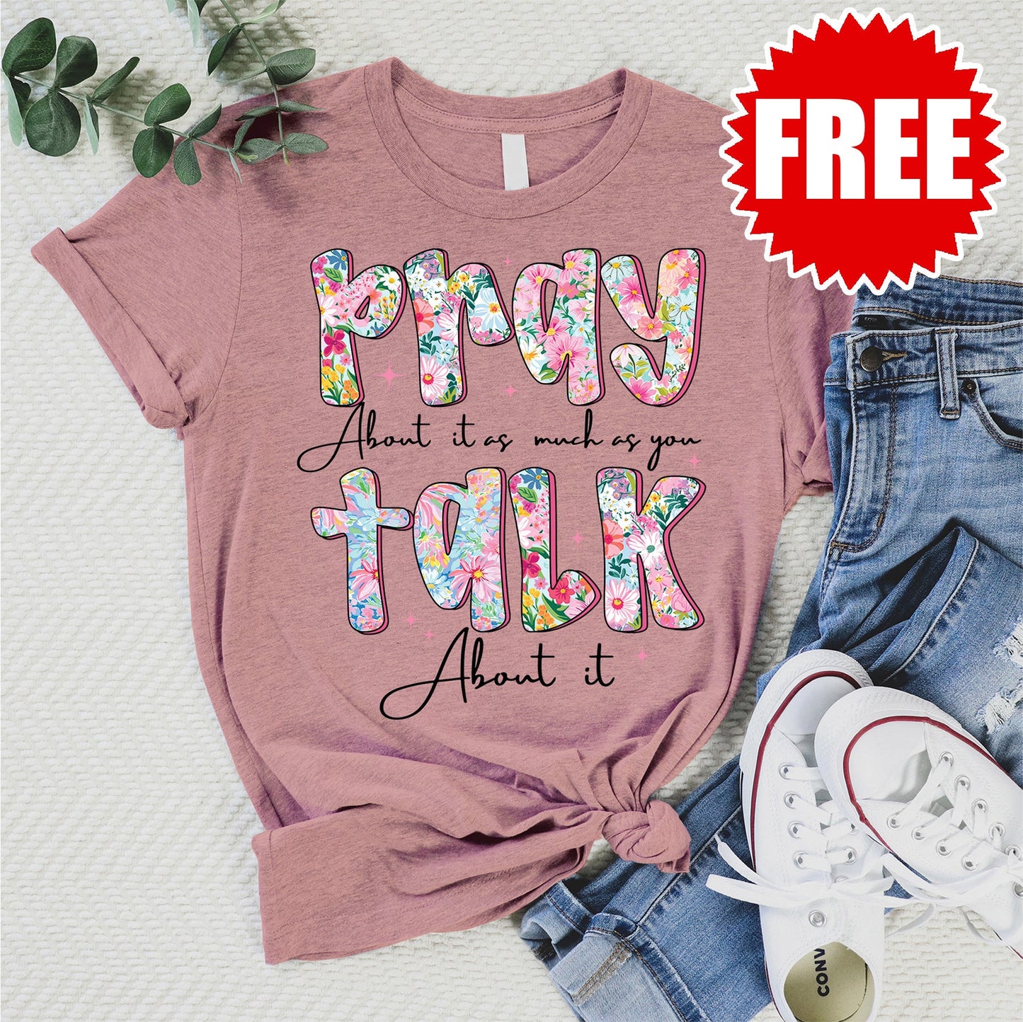 Pray and Talk Tee - Heather Zephyr - 0