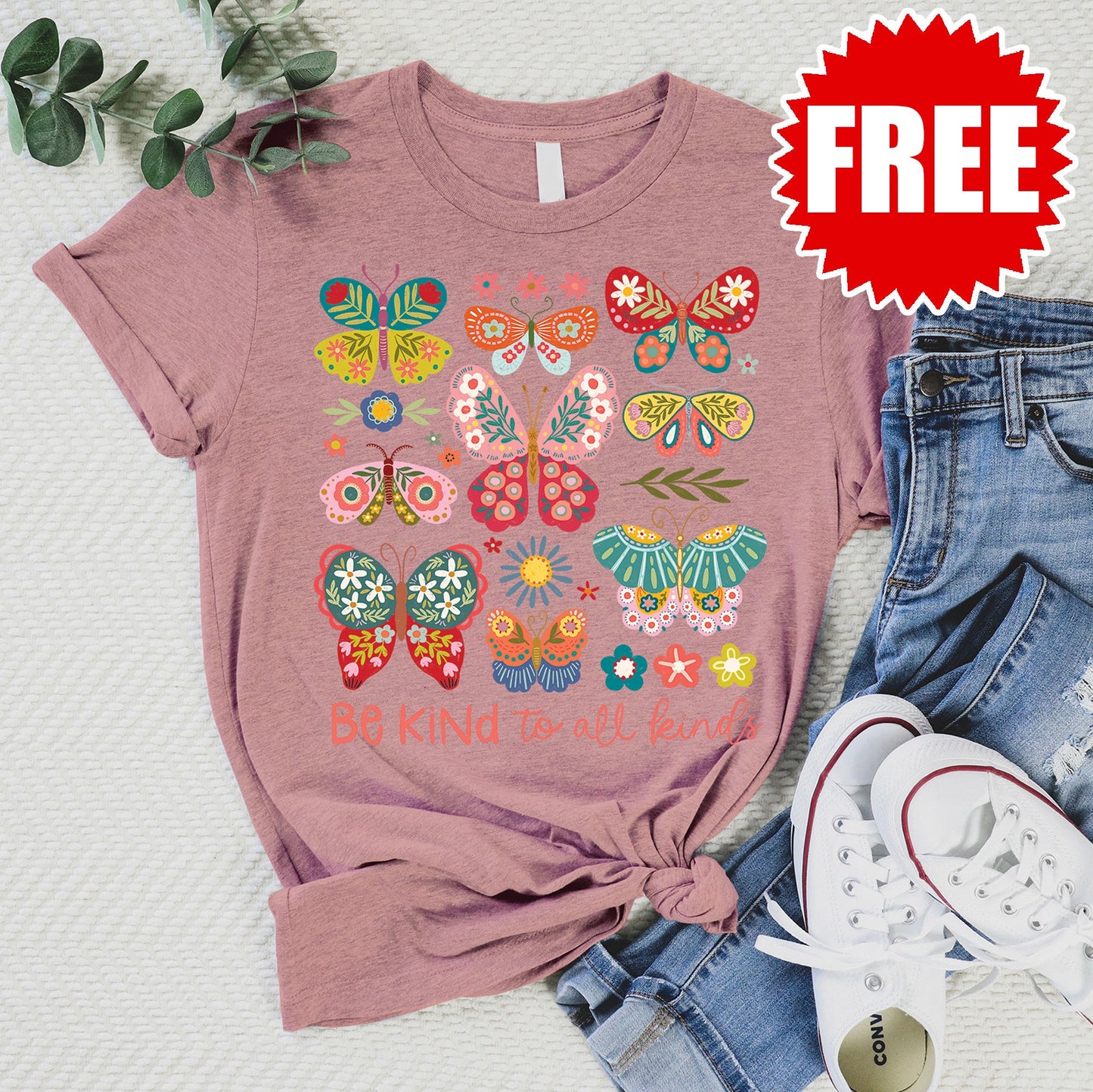 Be Kind Tee - Heather Zephyr - 0