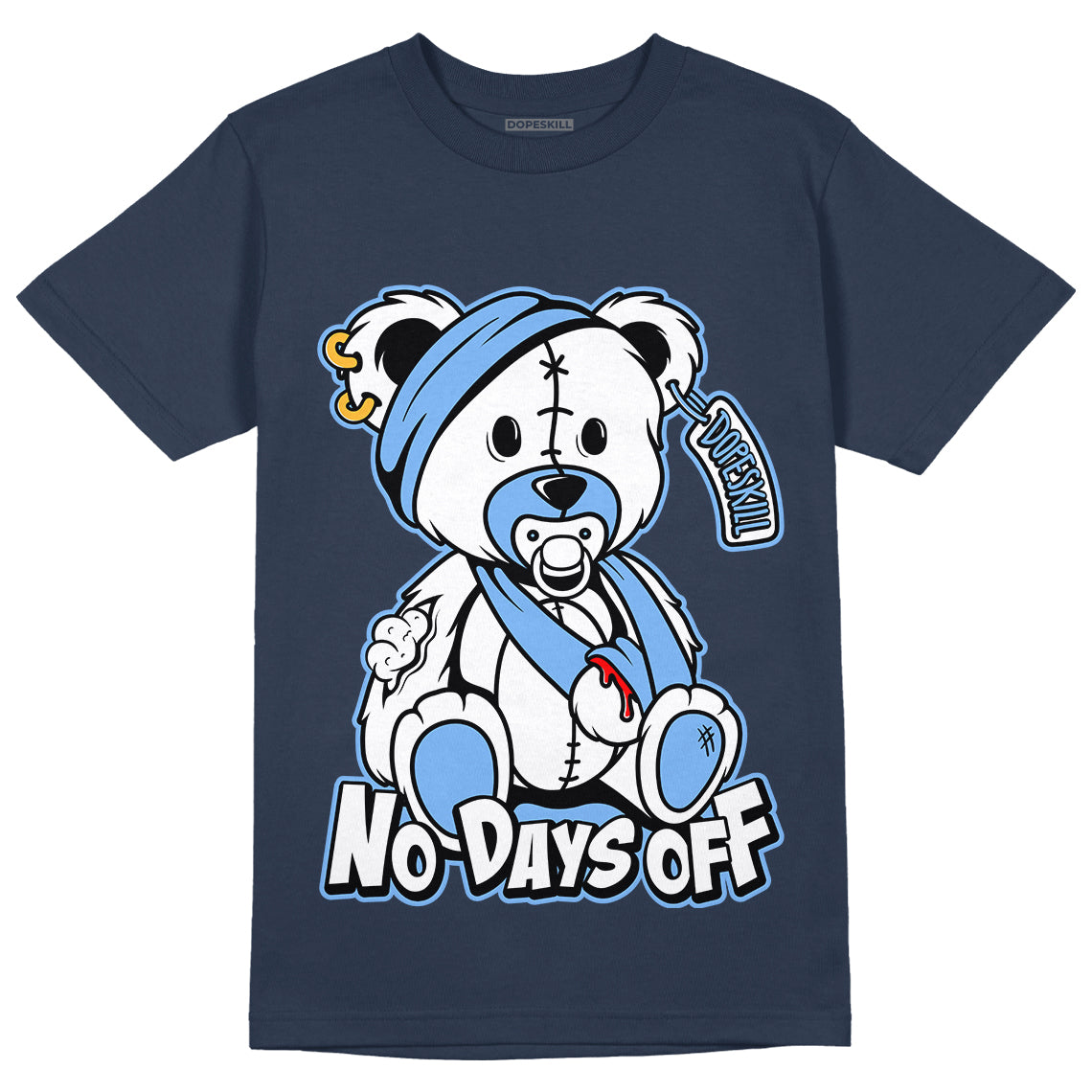 AJ 6 Midnight Navy DopeSkill T-shirt Hurt Bear Graphic