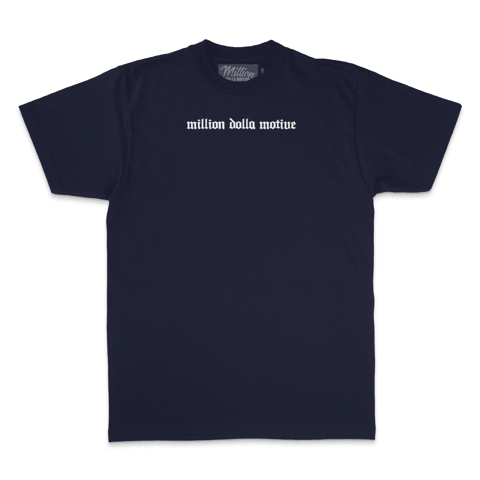 Hustle Builds Strong People - Navy T-Shirt