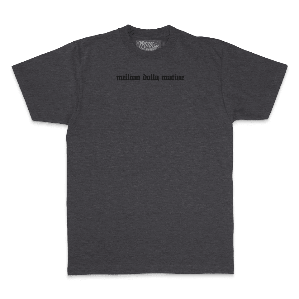 Hustle Builds Strong People - Heather Charcoal T-Shirt