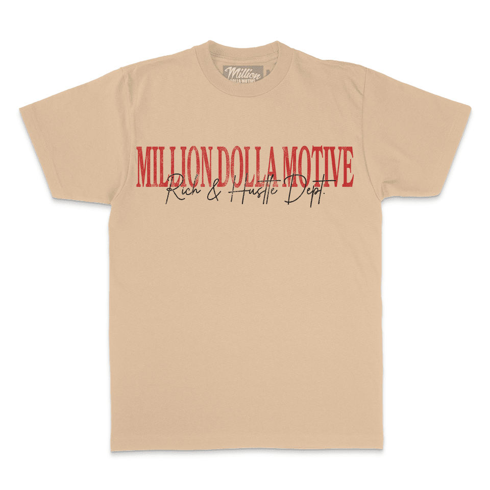 Hustle Invest Live - Khaki T-Shirt