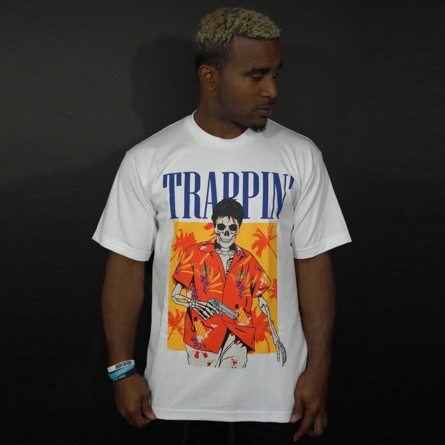 Trappin Skullface - White T-Shirt