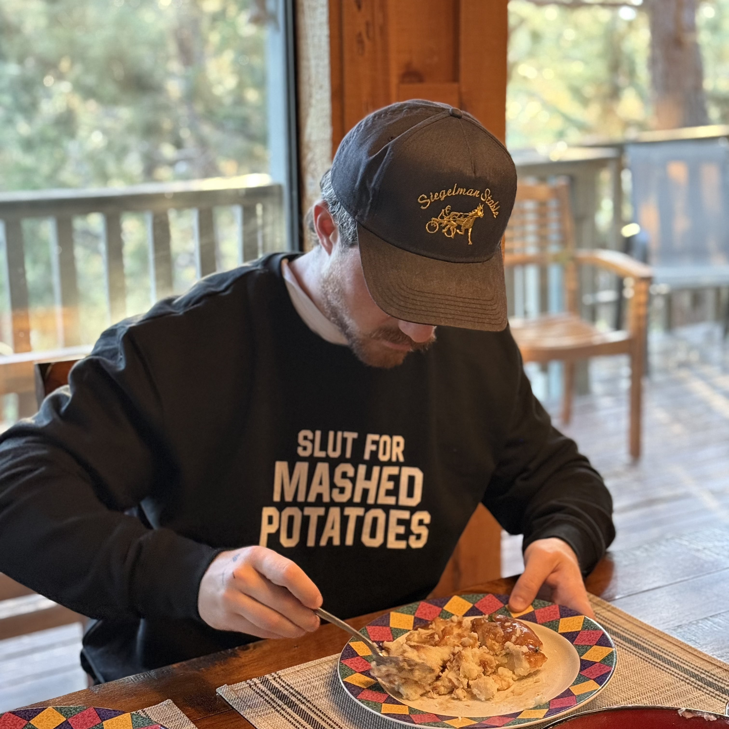 Slut for Mashed Potatoes Crewneck Sweatshirt