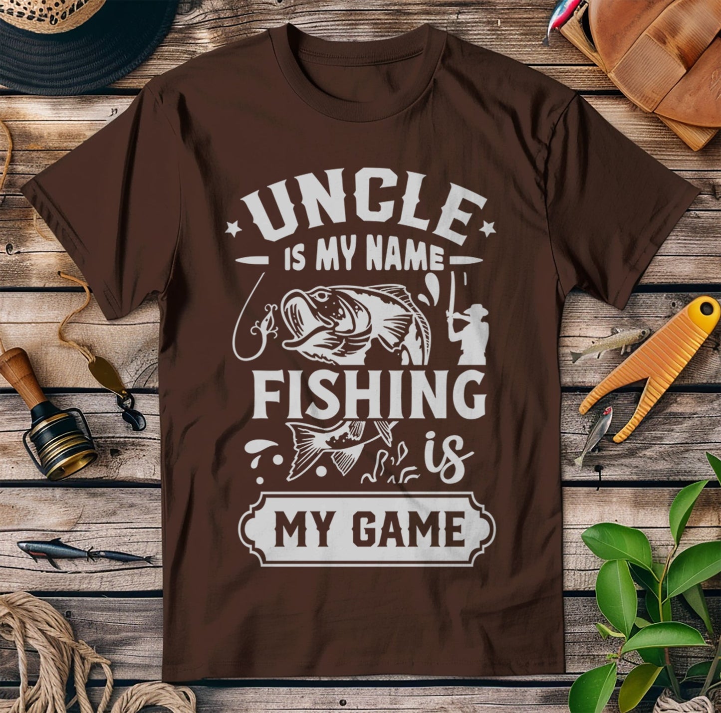 Is My Name Uncle? Fishing My Game T-Shirt