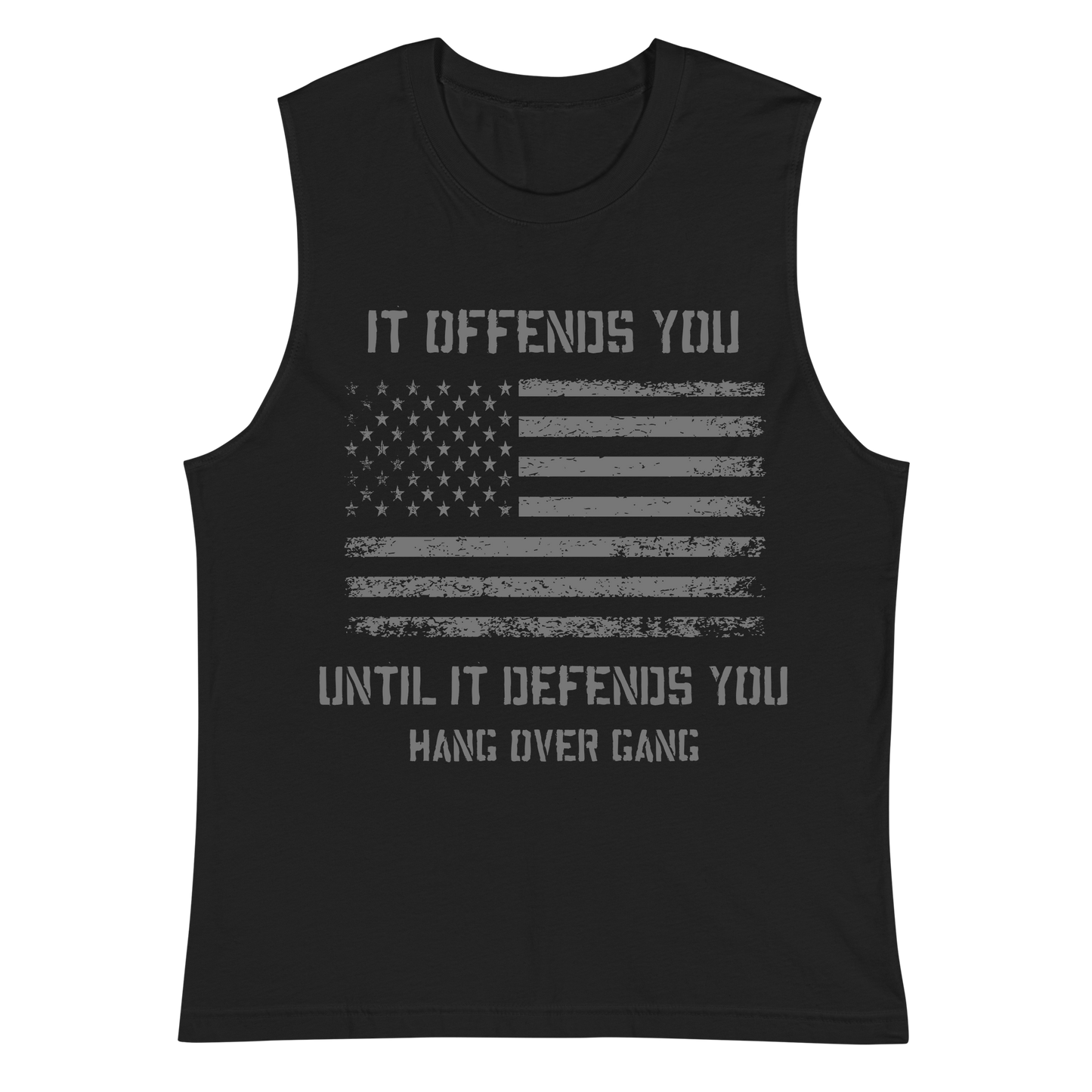 It Offends You, Until it Defends You Sleeveless Shirt
