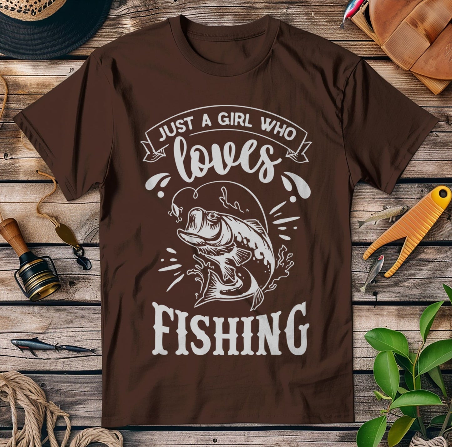 Just a Girl Who Loves Fishing ‚Äì T-Shirt