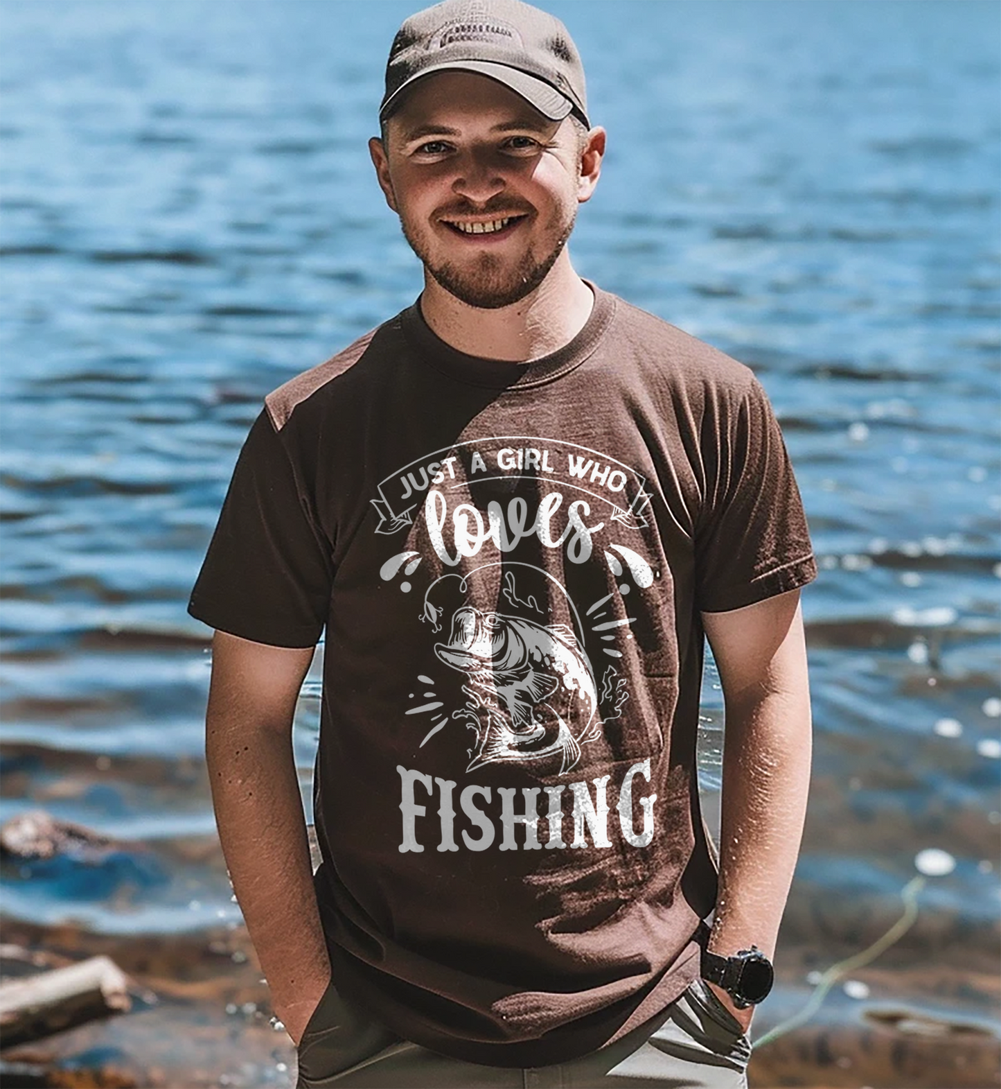 Just a Girl Who Loves Fishing ‚Äì T-Shirt