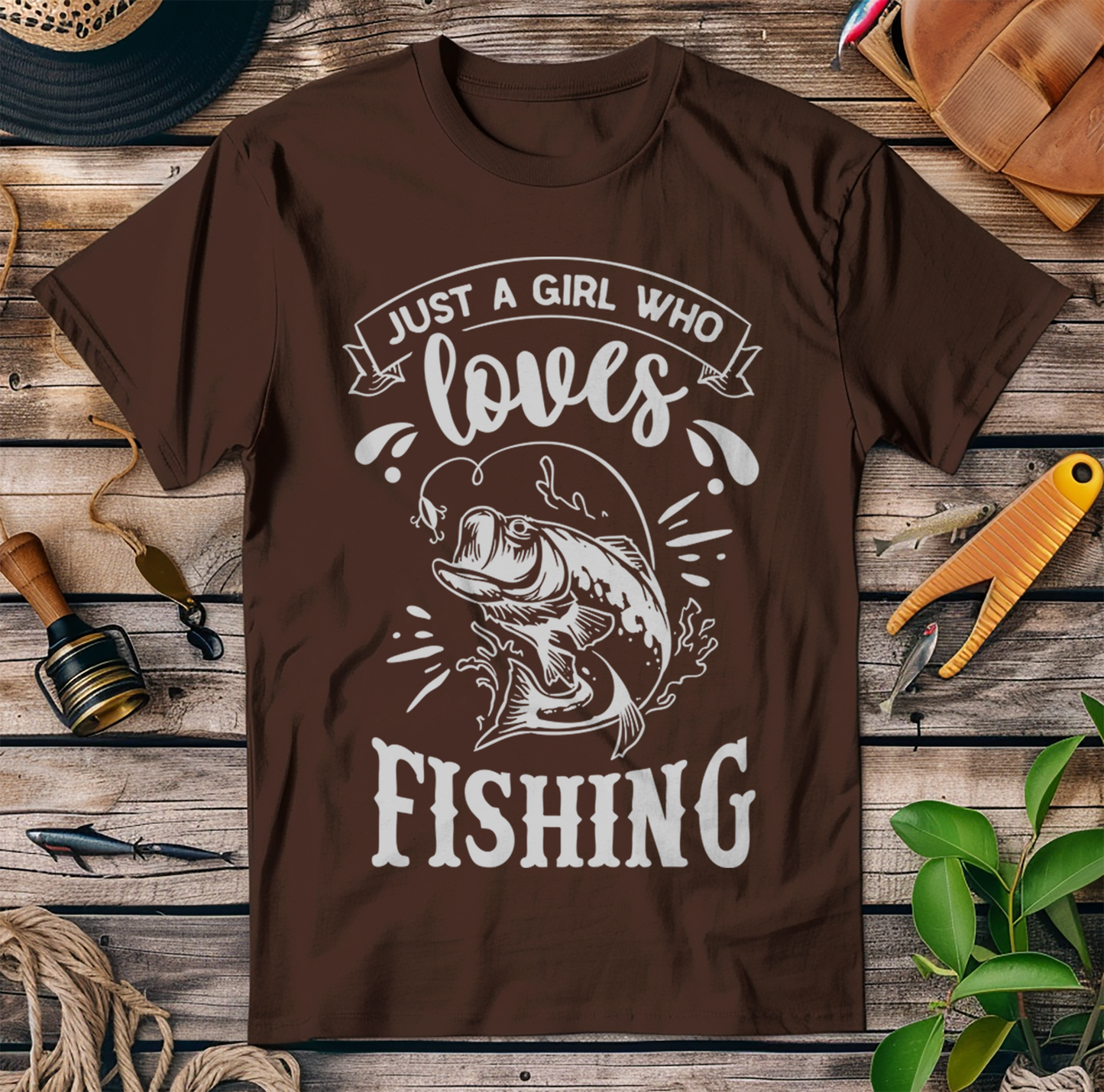 Just a Girl Who Loves Fishing ‚Äì T-Shirt