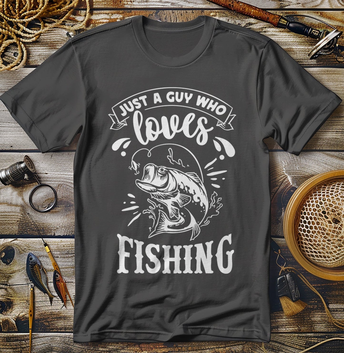 Just a Guy Who Loves Fishing T-Shirt