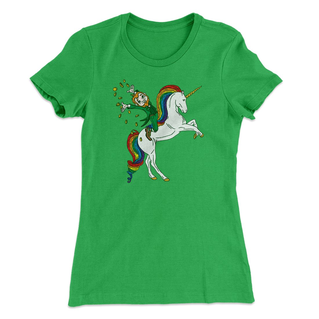 Leprechaun Unicorn Jockey Women's T-Shirt