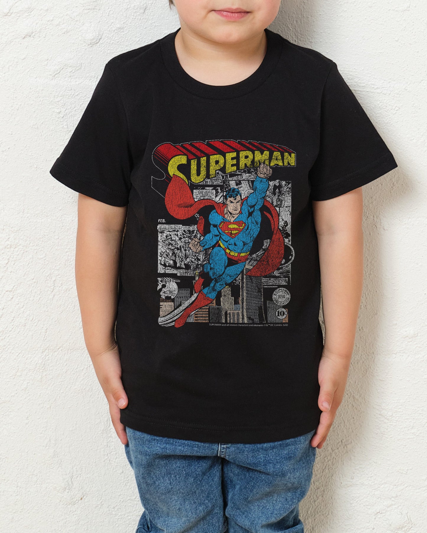 Superman Comic Panel Kids T-Shirt