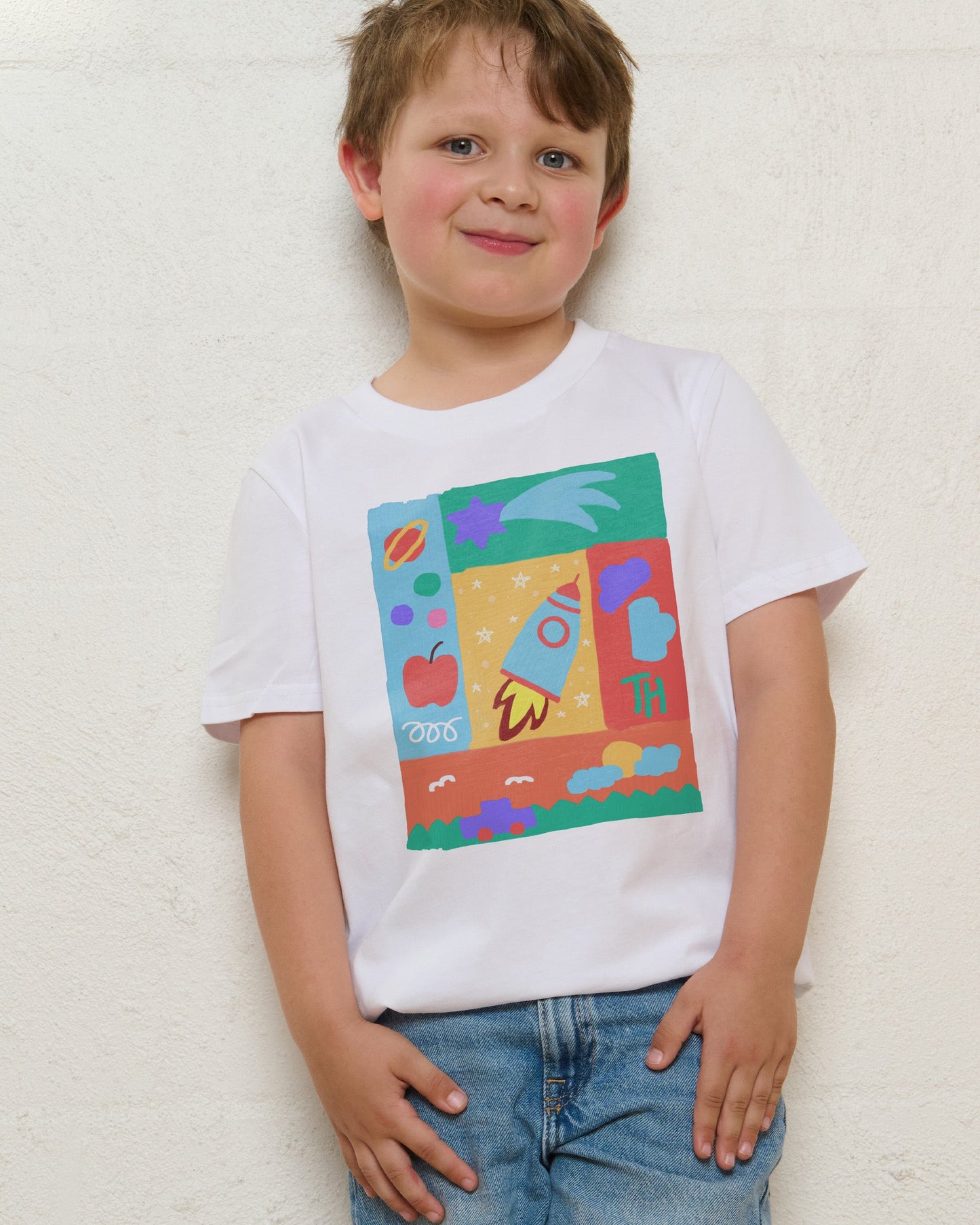 Rocket Painting Kids T-Shirt