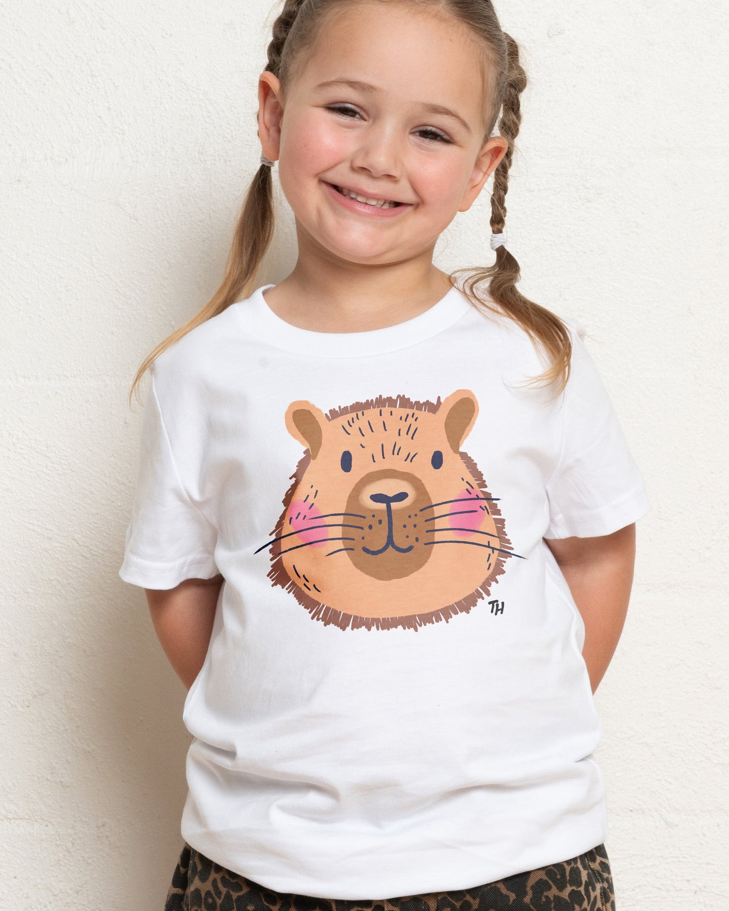 Capybara Face Kids T-Shirt