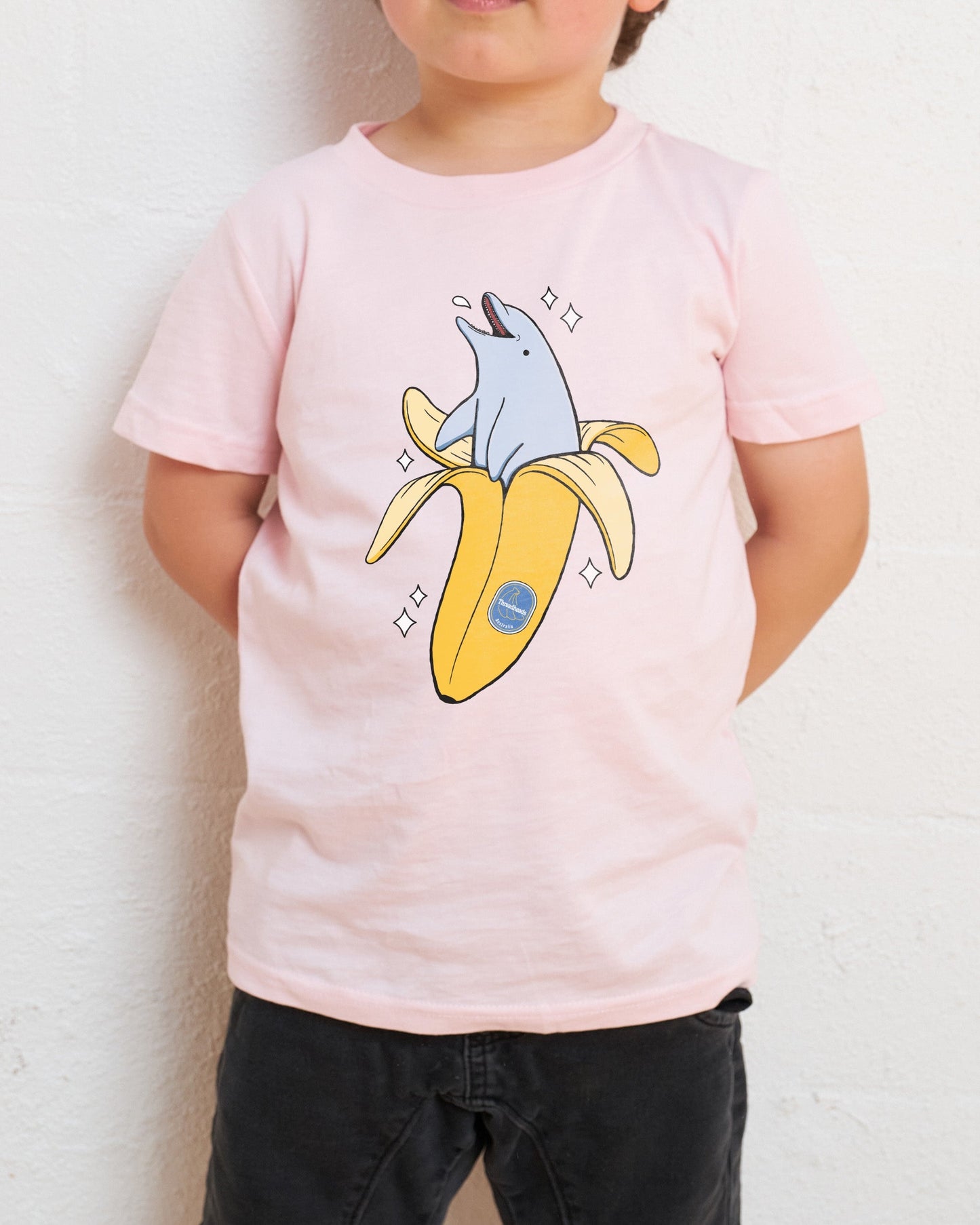 Banana Dolphin Kids T-Shirt