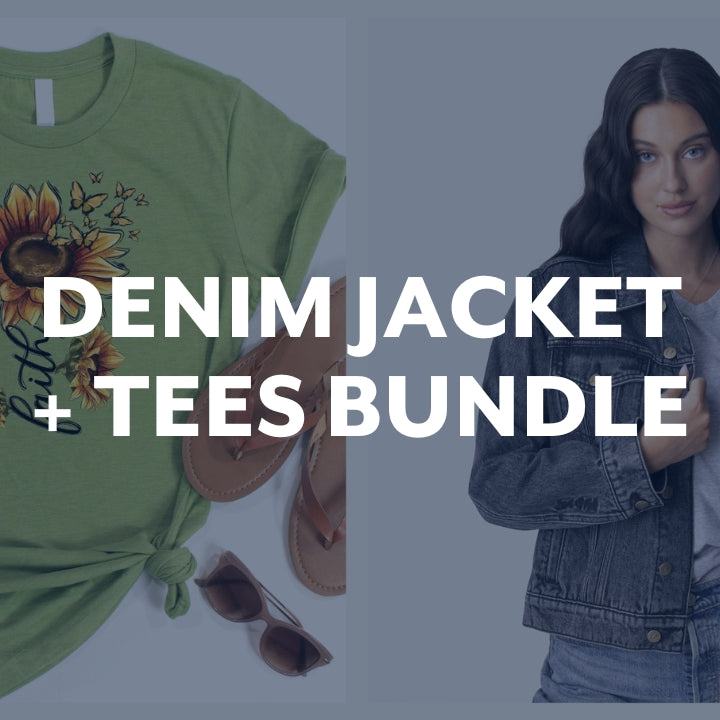 Denim Jacket + Tees Bundle