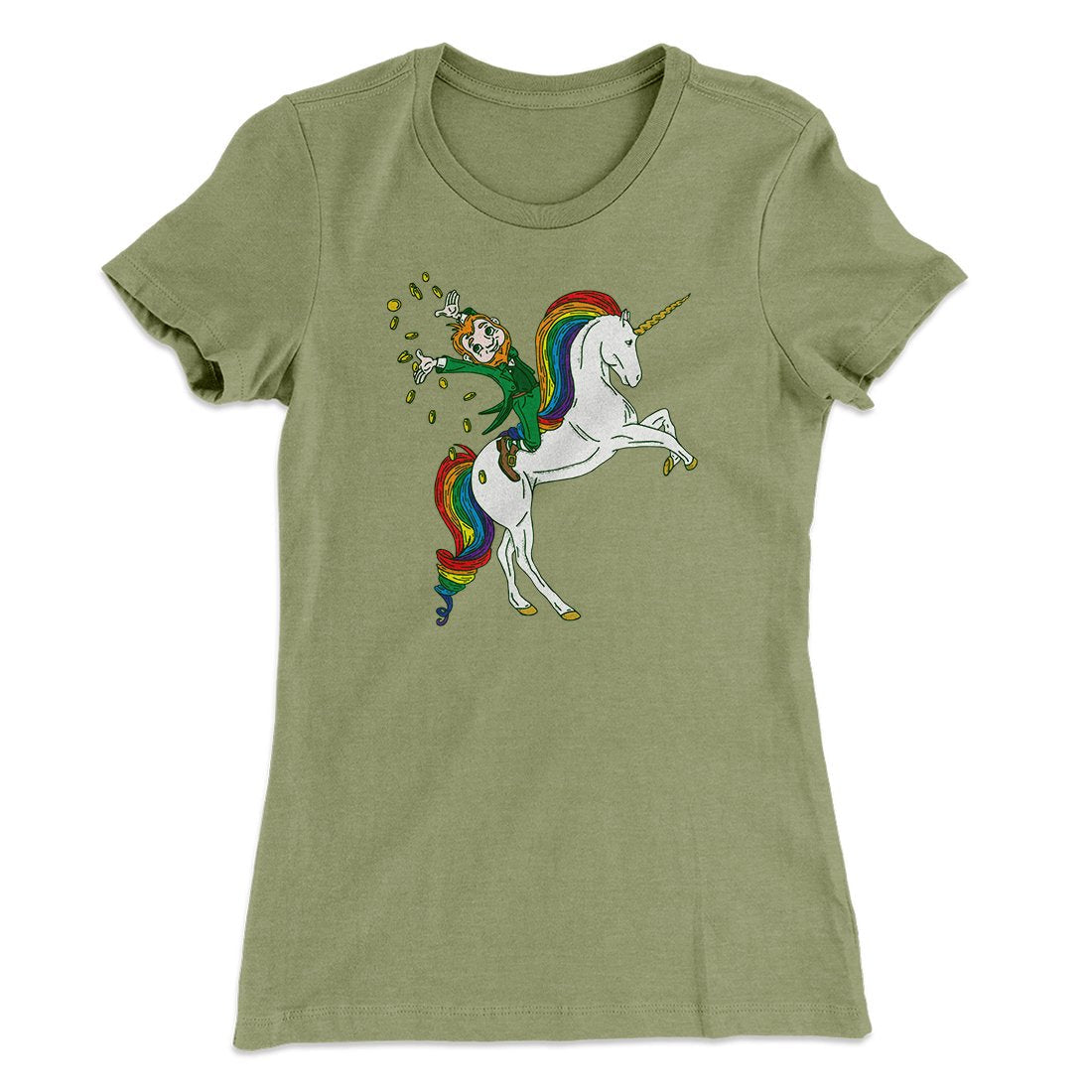 Leprechaun Unicorn Jockey Women's T-Shirt
