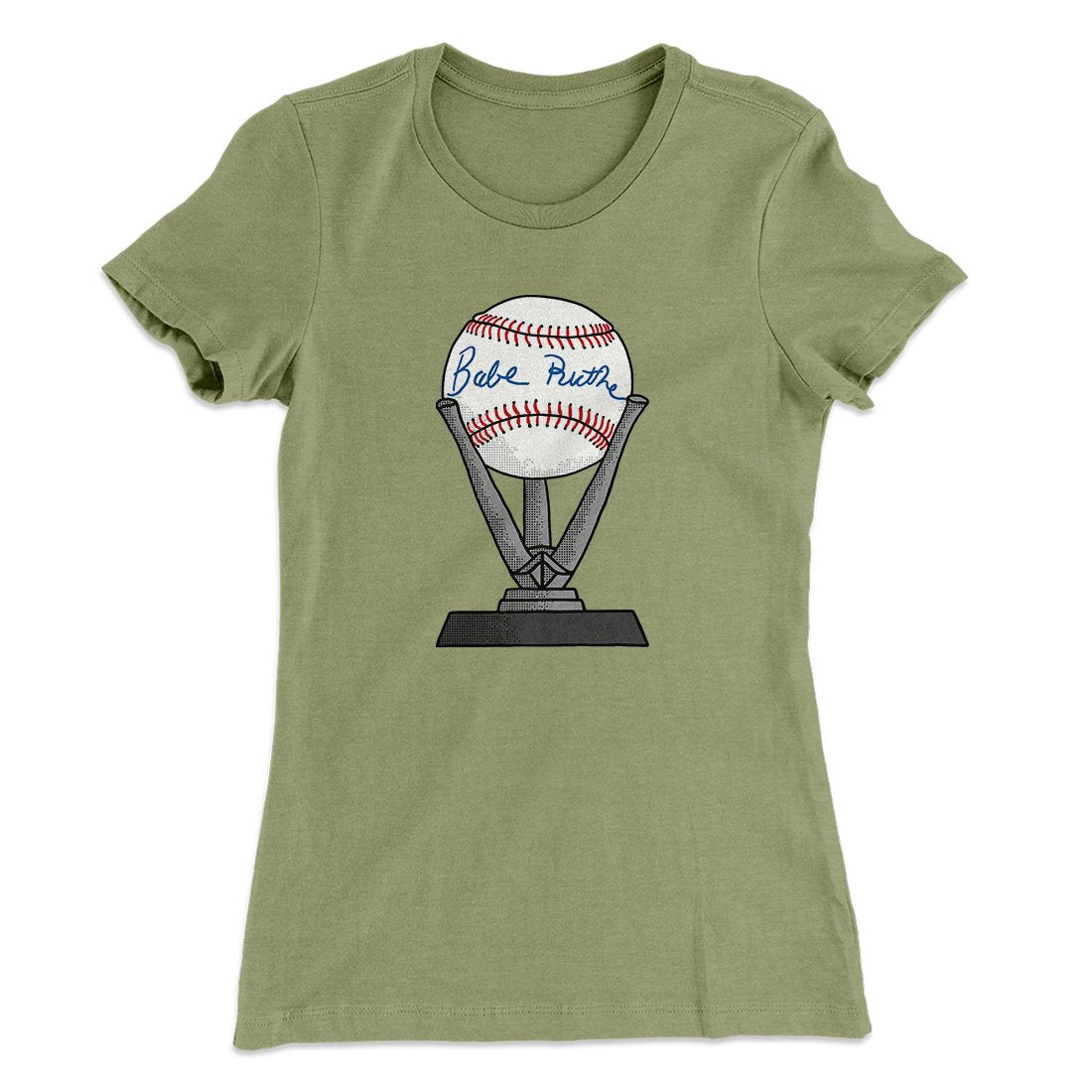Babe Ruth Signed Ball Women's T-Shirt