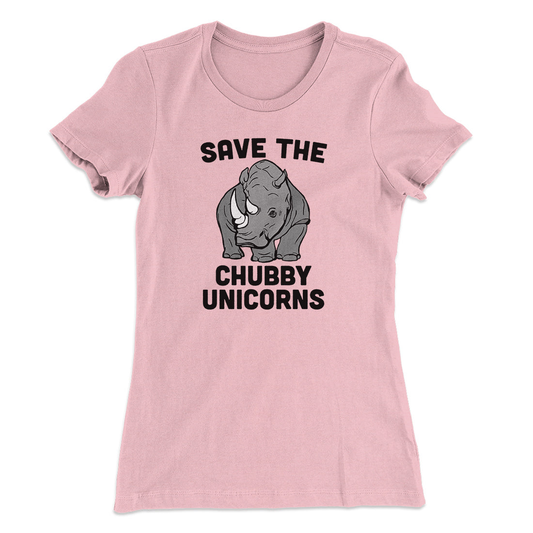 Save The Chubby Unicorns Funny Women's T-Shirt