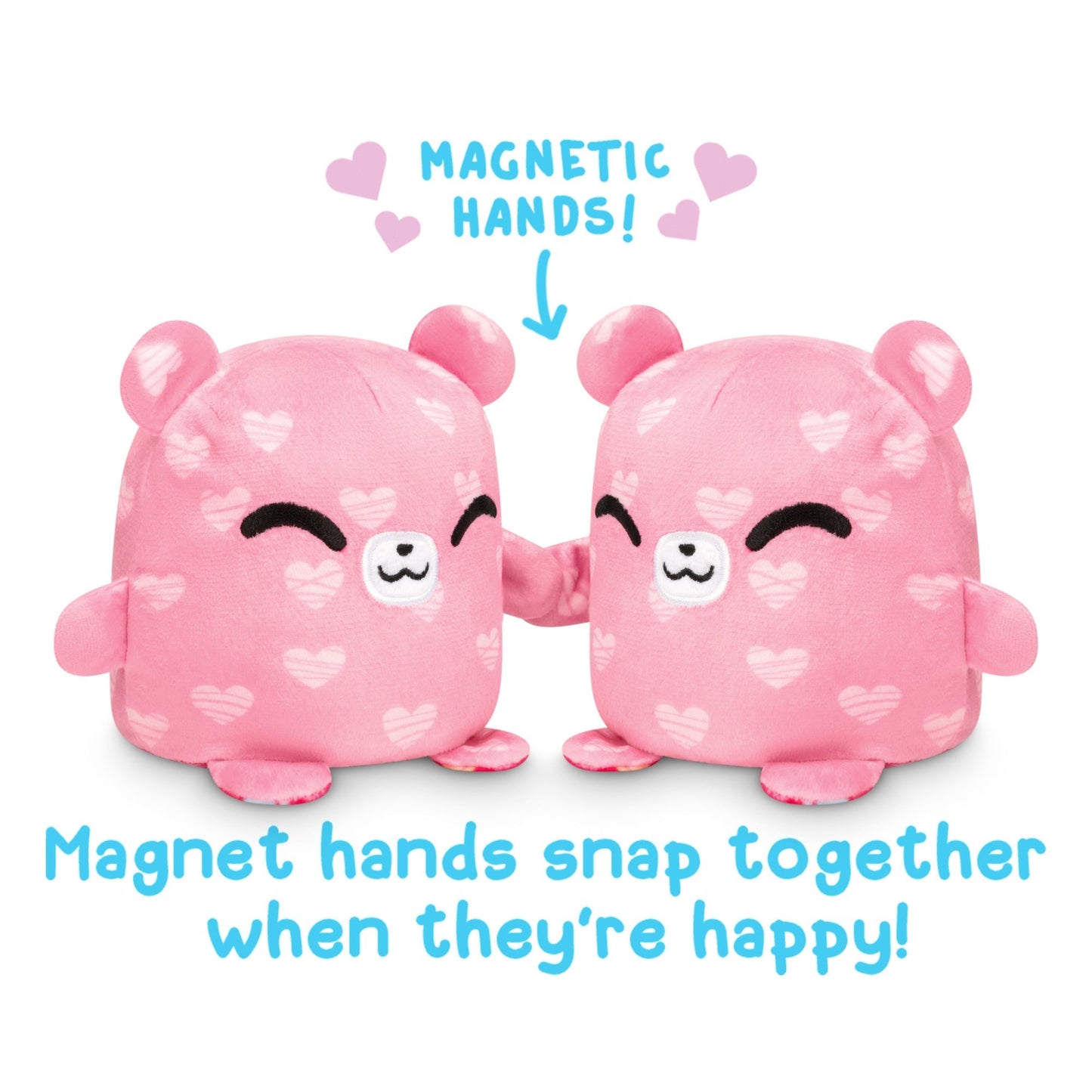 TeeTurtle Reversible Bear Plushmate (Hearts)