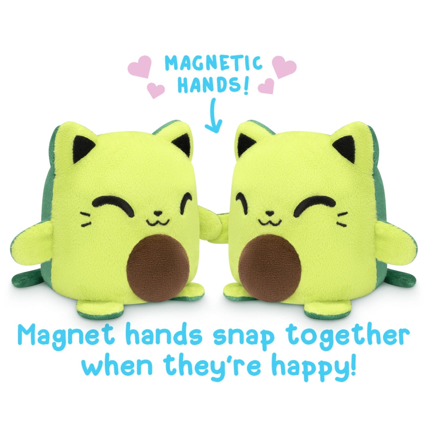 TeeTurtle Reversible Cat Plushmate (Avo-cat-o)