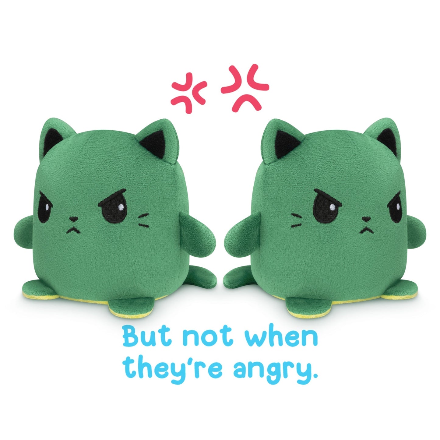 TeeTurtle Reversible Cat Plushmate (Avo-cat-o)