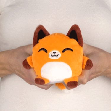 TeeTurtle Reversible Fox Plushmate