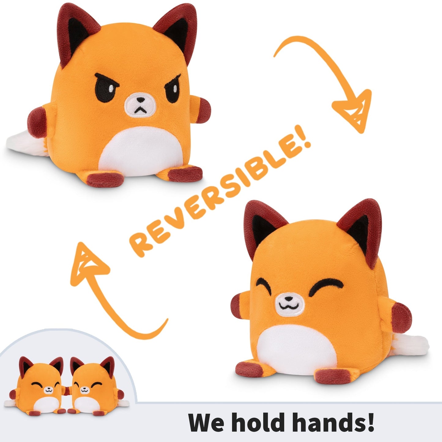 TeeTurtle Reversible Fox Plushmate