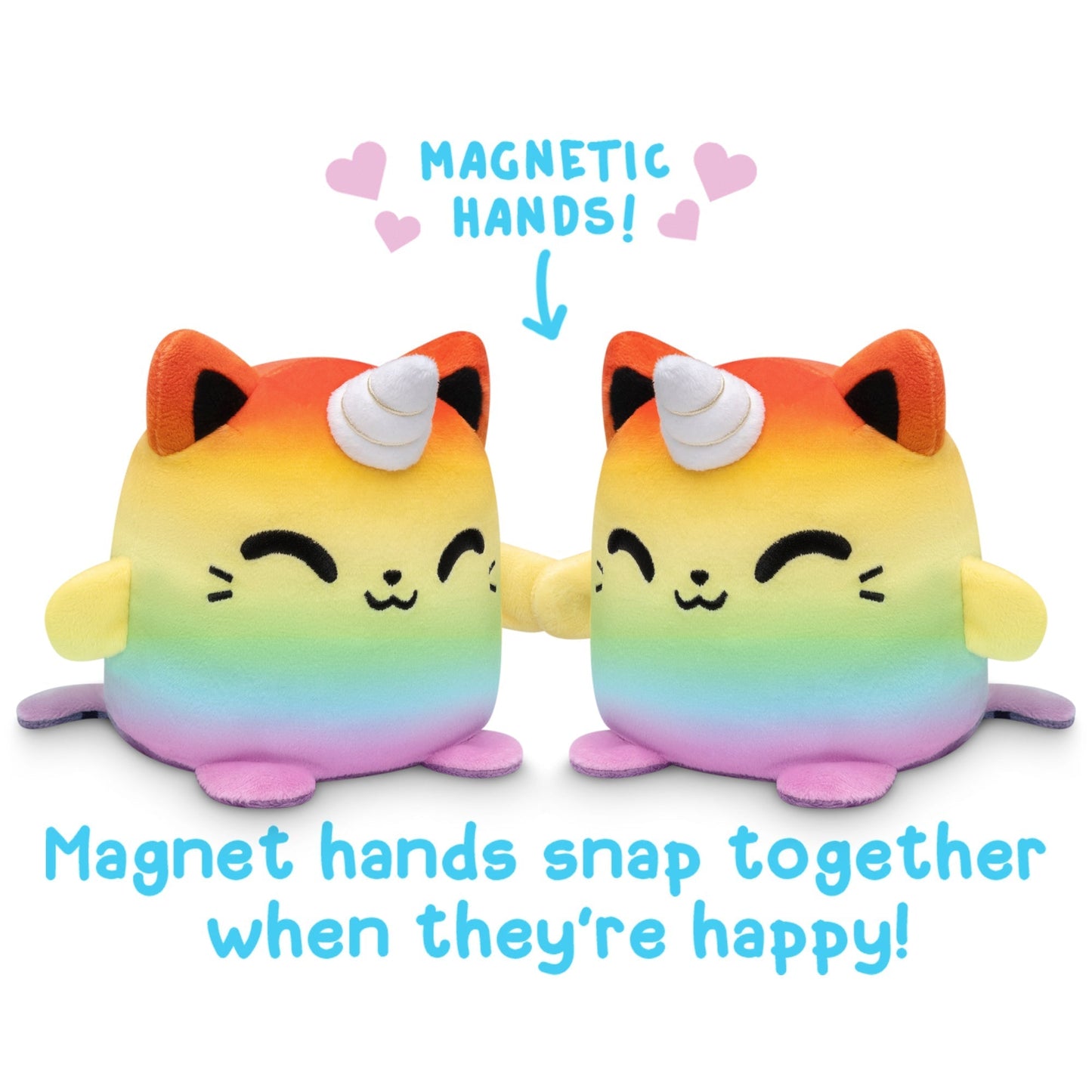 TeeTurtle Reversible Cat & Kittencorn Plushmate