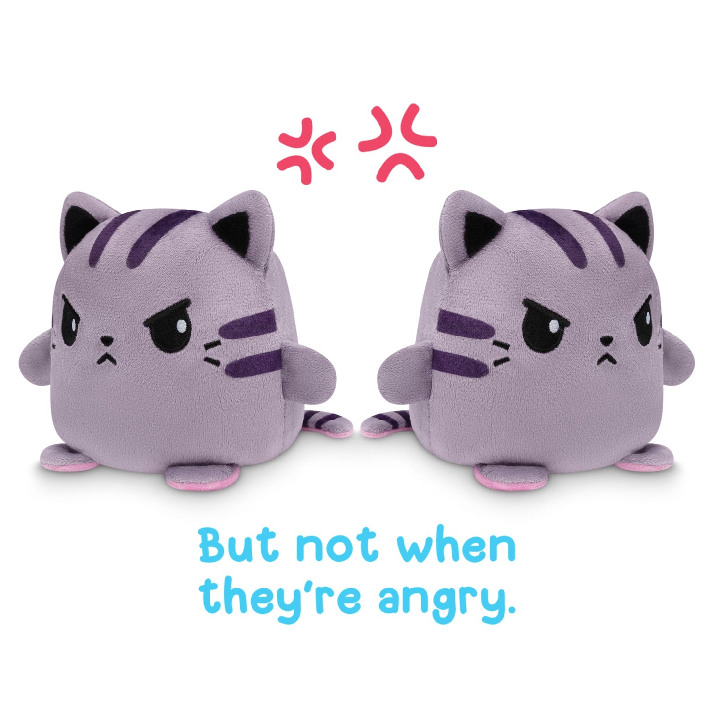 TeeTurtle Reversible Cat & Kittencorn Plushmate