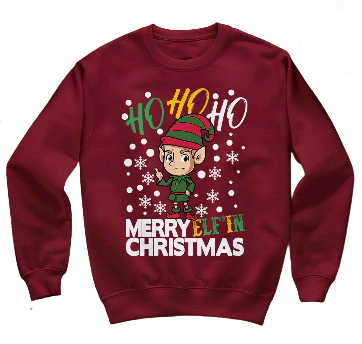 kringle Merry Elf'in Christmas Sweatshirt