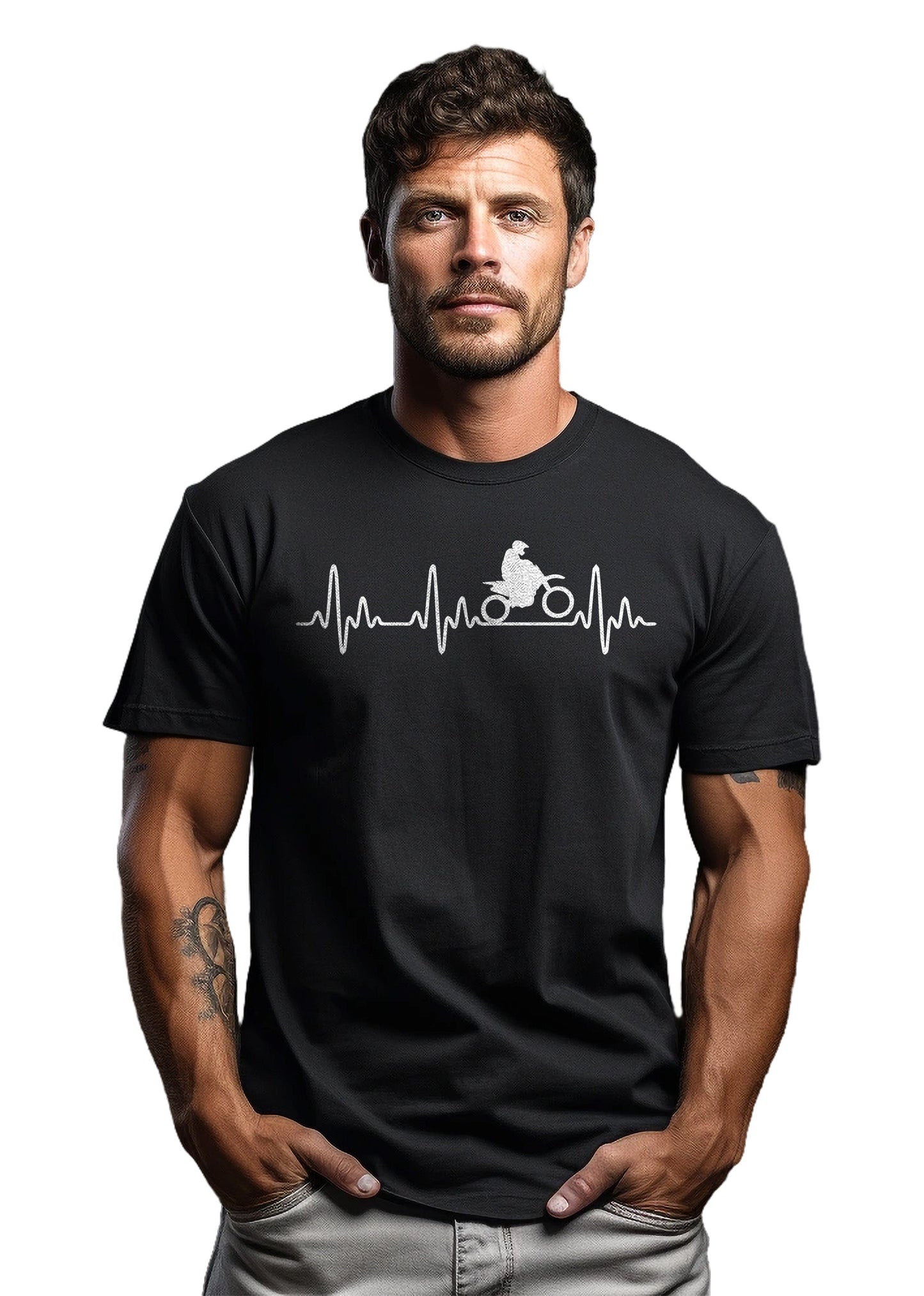 Motorcross Heartbeat TShirt