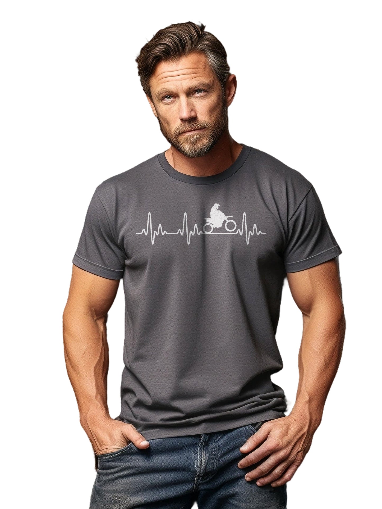 Motorcross Heartbeat TShirt
