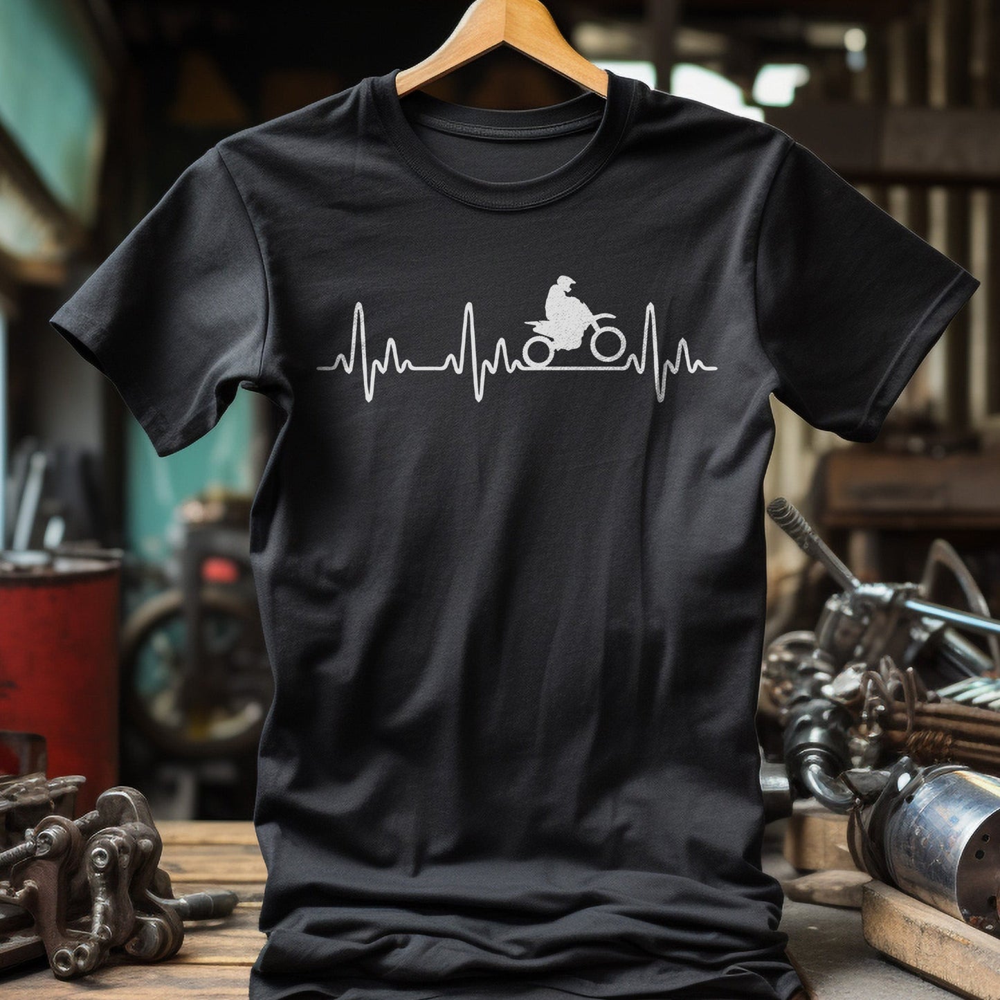 Motorcross Heartbeat TShirt