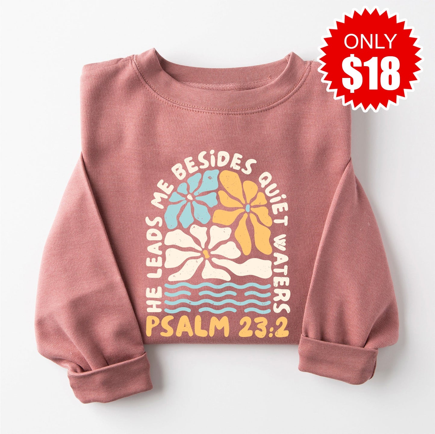 Quiet Waters Sweatshirt - Heather Mauve - 18