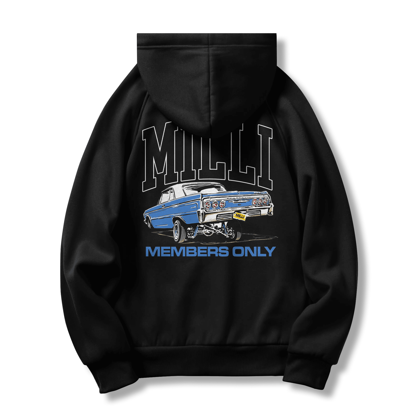 Milli Lowrider Members Only - Black Hoodie Sweatshirt