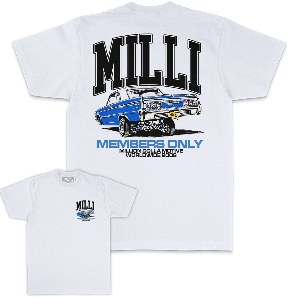 Milli Lowrider Members Only - White T-Shirt