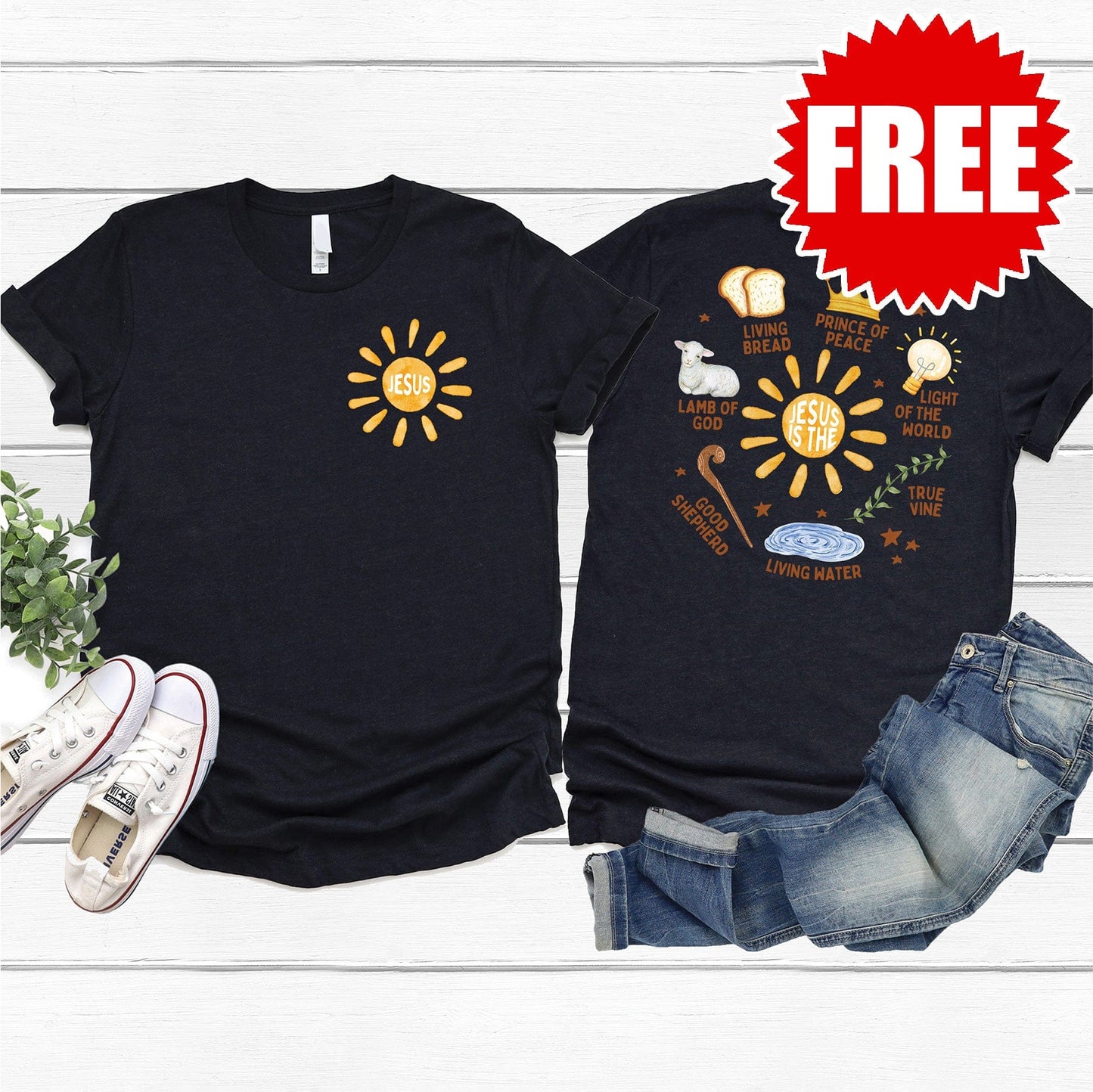 Jesus is the... Watercolor Tee - 0