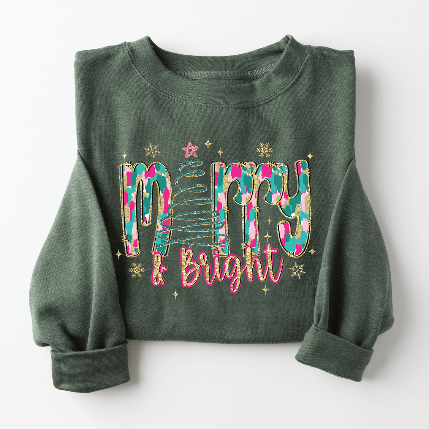 Merry and Bright Sweatshirt Style001