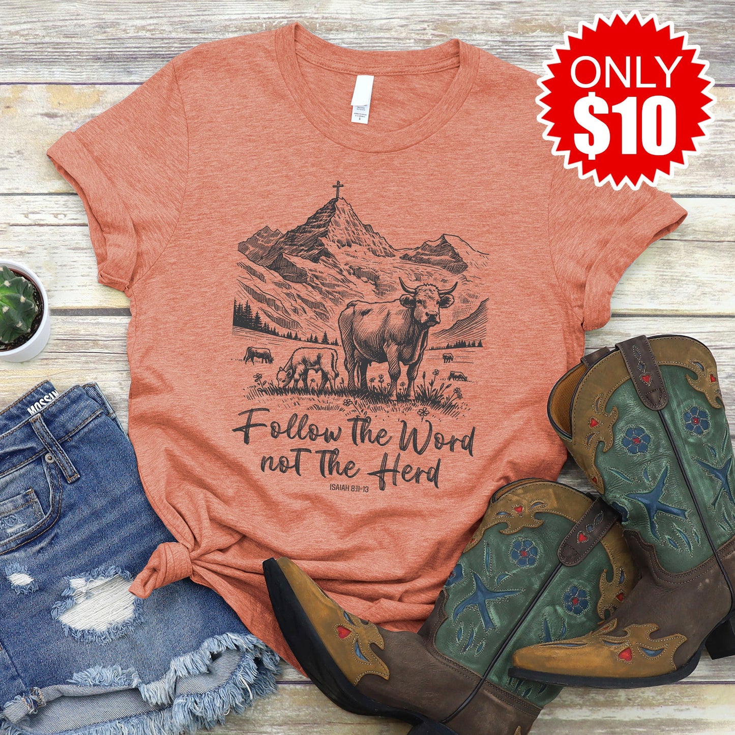 Follow The Word Not The Herd Tee - 10