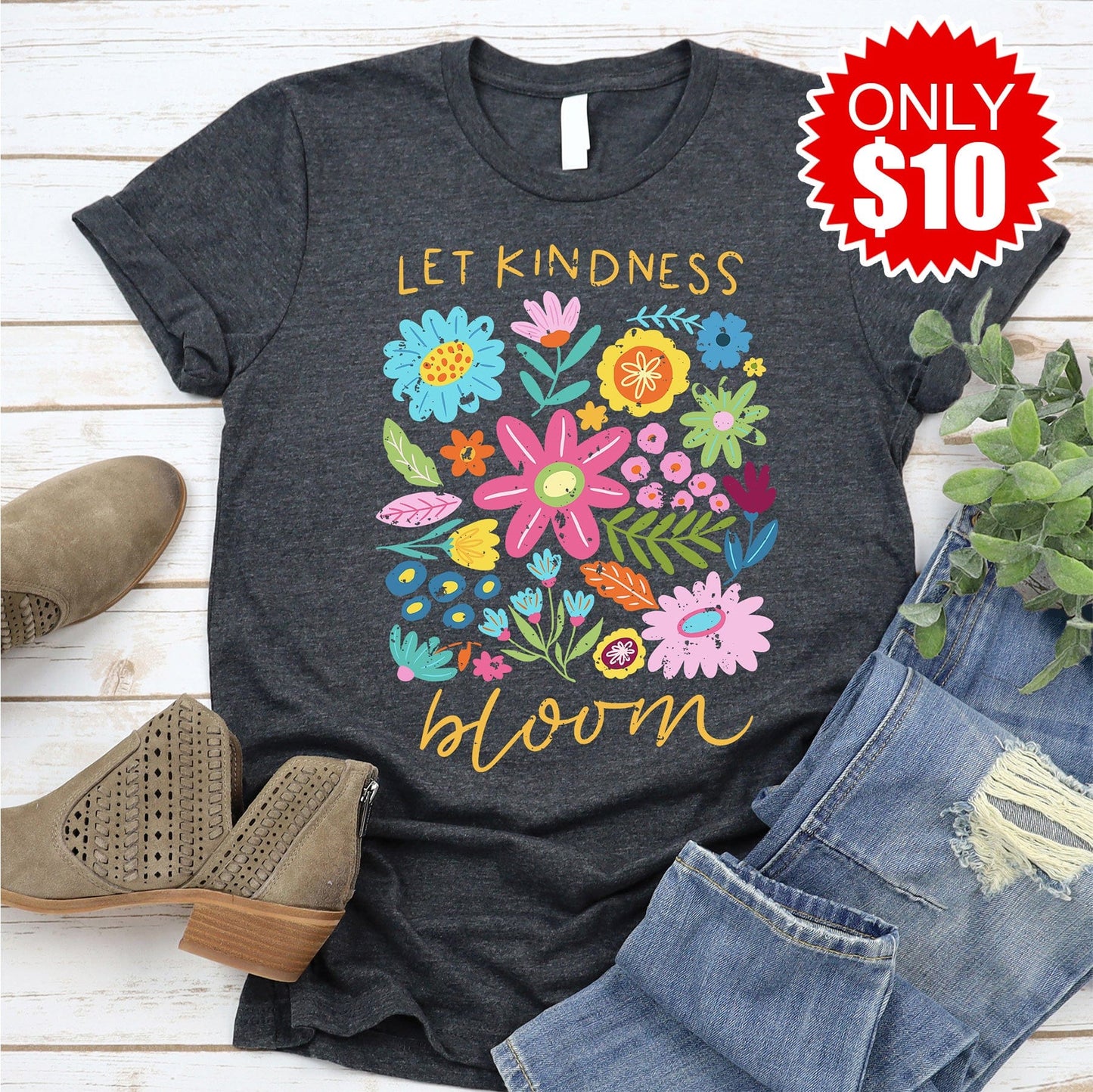 Let Kindness Bloom Tee - 10