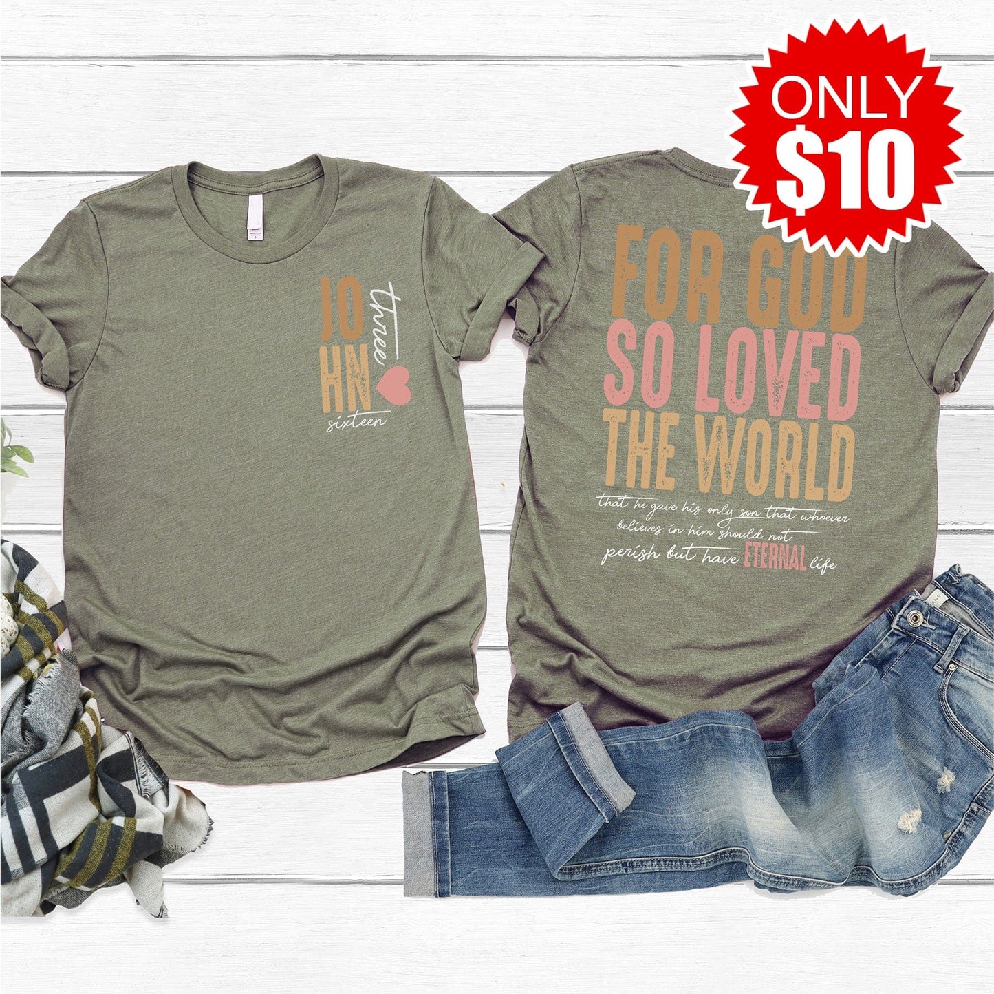 For God So Loved The World Tee - 10