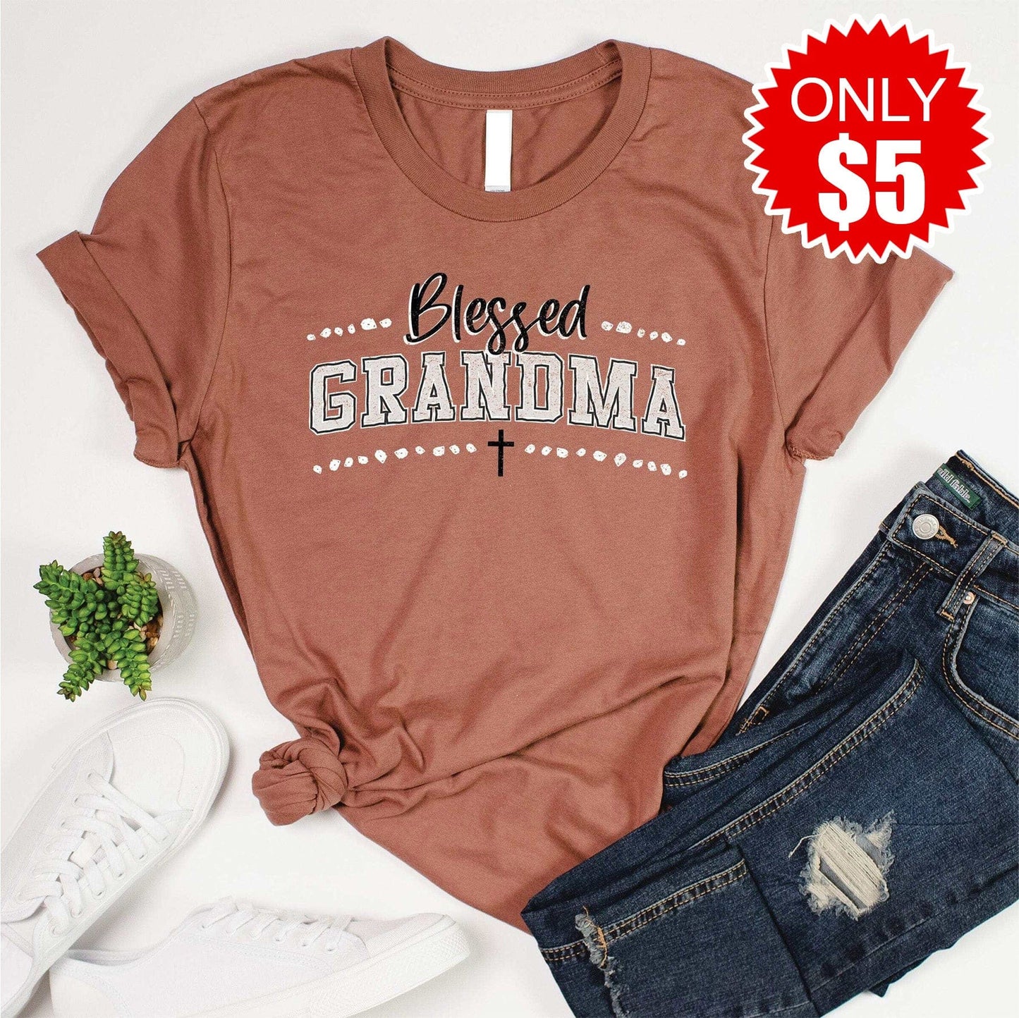 Blessed Grandma Tee - 5