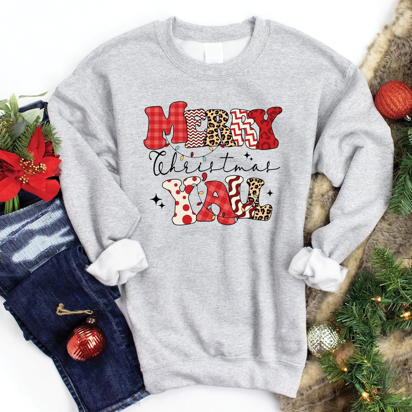 Merry Christmas Yall Sweatshirt