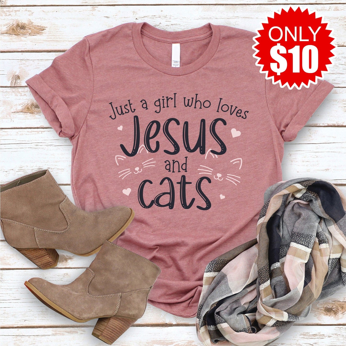 Jesus and Cats Tee - 10