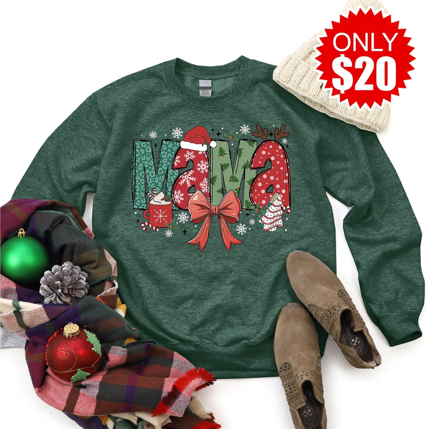 Mama Christmas Sweatshirt - 20